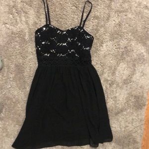 A black mini dress.